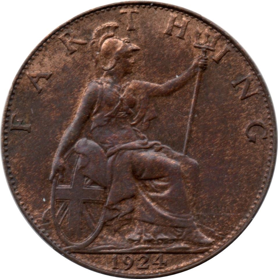 United Kingdom 1 Farthing - George V | Coin KM808 1911 - 1925