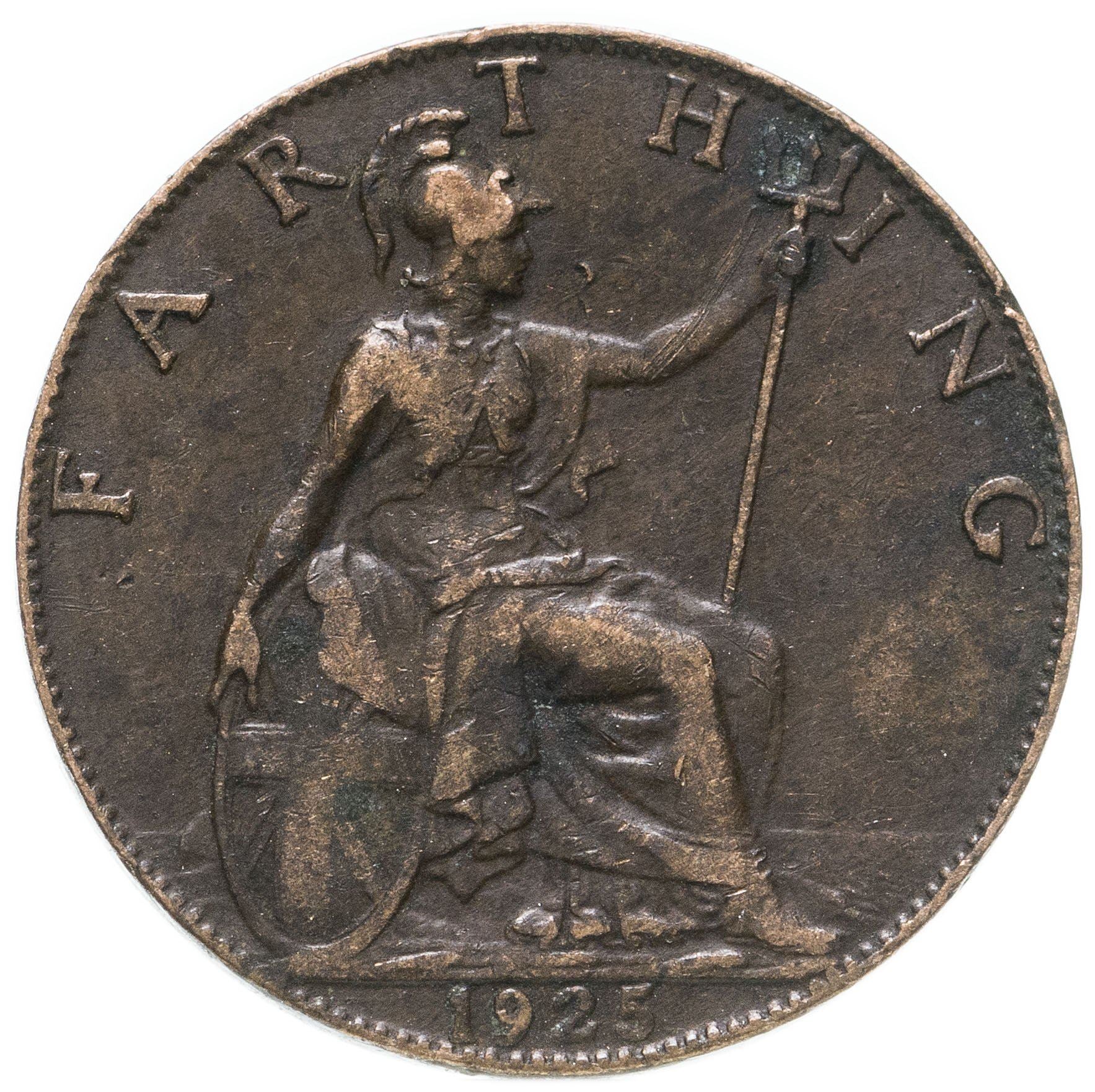 United Kingdom 1 Farthing - George V | Coin KM808 1911 - 1925