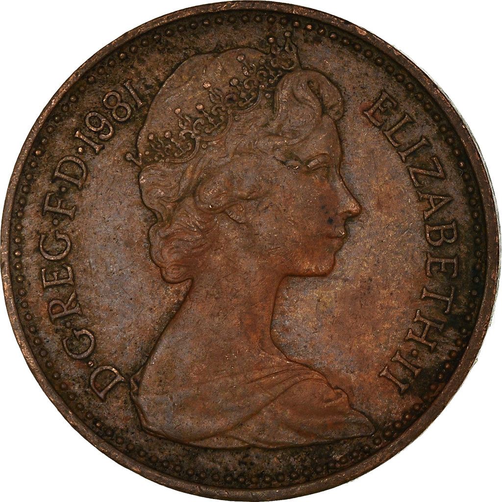 United Kingdom 1 New Penny - Elizabeth II 2nd portrait | Coin KM915 1971 - 1981