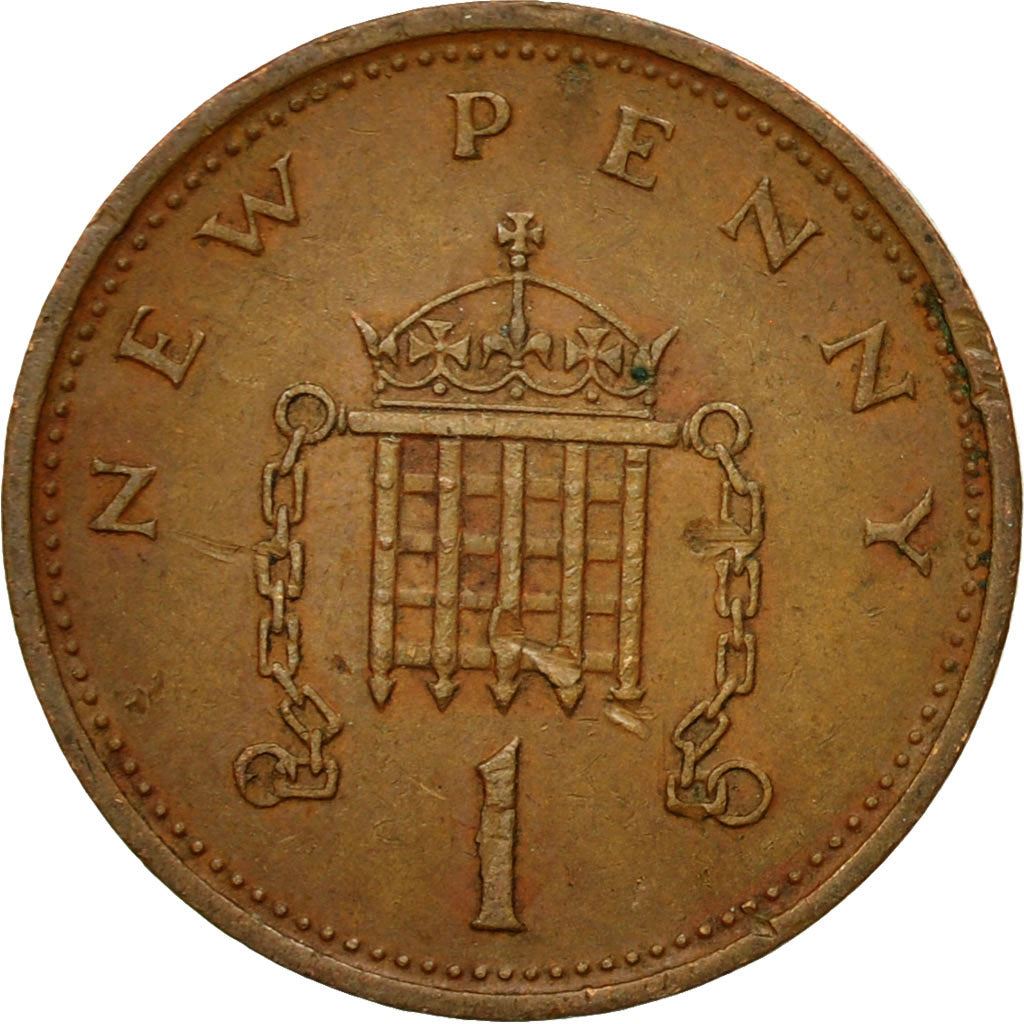 United Kingdom 1 New Penny - Elizabeth II 2nd portrait | Coin KM915 1971 - 1981