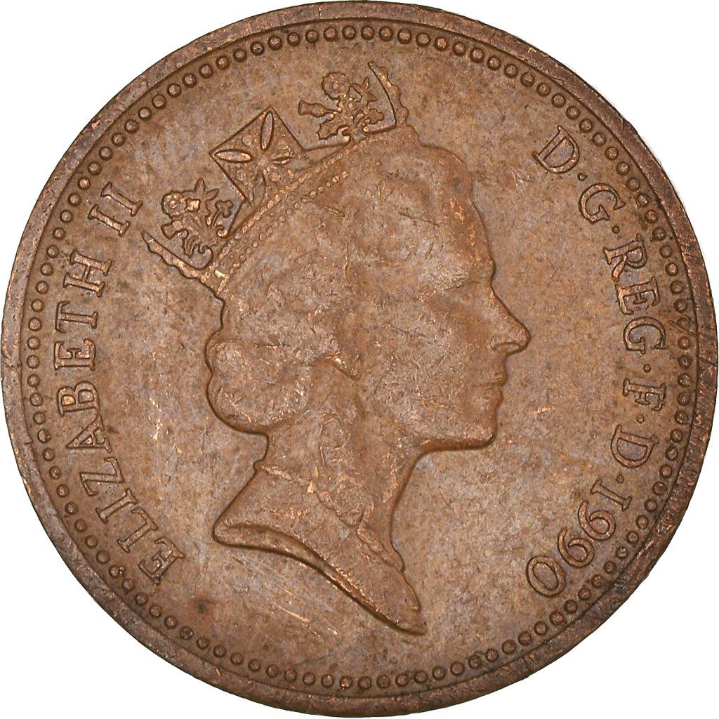 United Kingdom 1 Penny - Elizabeth II 3rd portrait | non-magnetic | Coin KM935 1985 - 1992