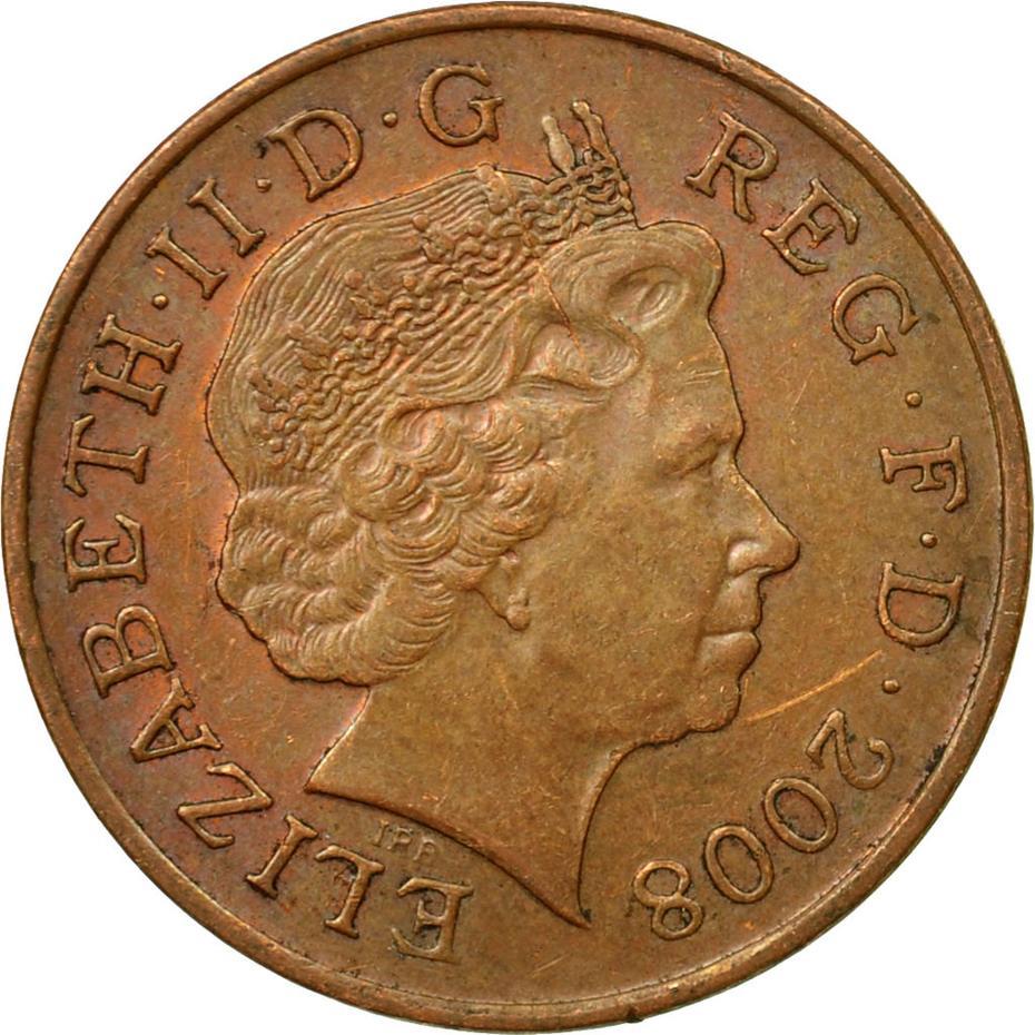 United Kingdom 1 Penny - Elizabeth II 4th portrait | Royal Shield | Coin KM1107 2008 - 2015