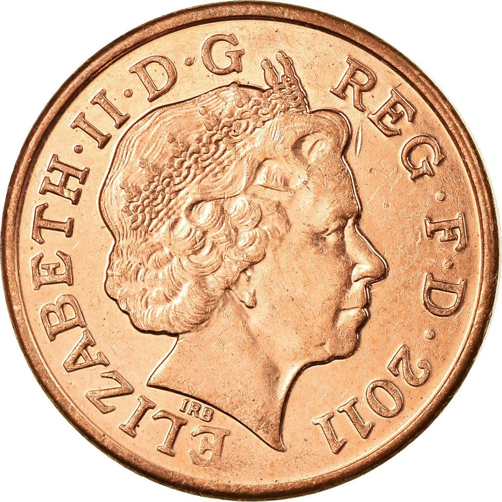 United Kingdom 1 Penny - Elizabeth II 4th portrait | Royal Shield | Coin KM1107 2008 - 2015