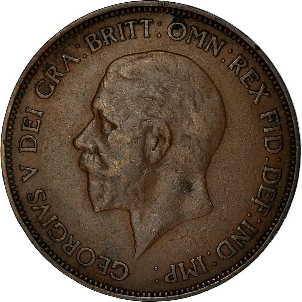 United Kingdom 1 Penny - George V smaller portrait | Coin KM838 1928 - 1936