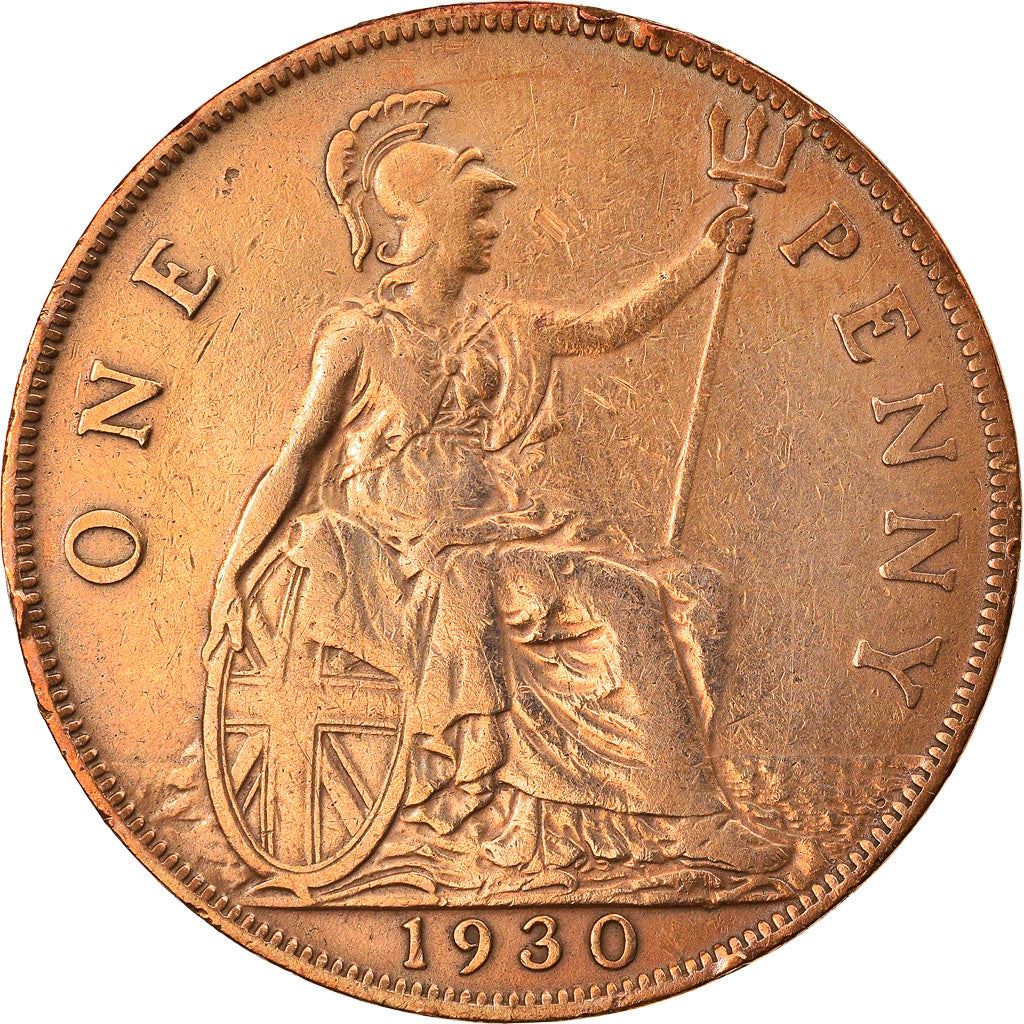 United Kingdom 1 Penny - George V smaller portrait | Coin KM838 1928 - 1936