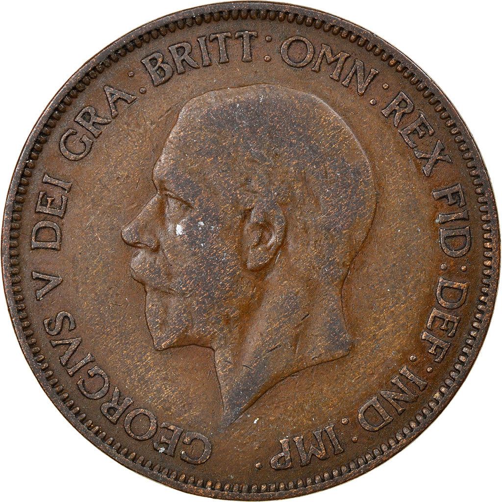 United Kingdom 1 Penny - George V smaller portrait | Coin KM838 1928 - 1936