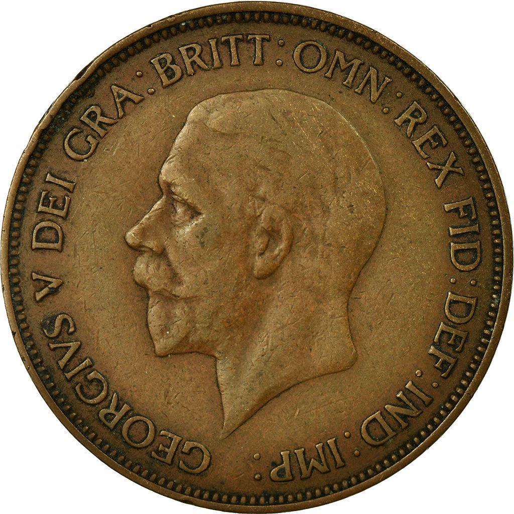 United Kingdom 1 Penny - George V smaller portrait | Coin KM838 1928 - 1936