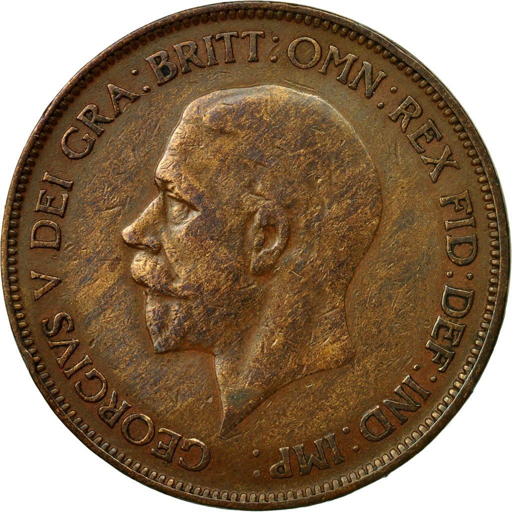 United Kingdom 1 Penny - George V smaller portrait | Coin KM838 1928 - 1936