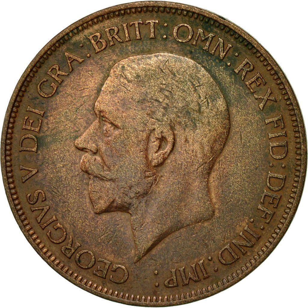 United Kingdom 1 Penny - George V smaller portrait | Coin KM838 1928 - 1936