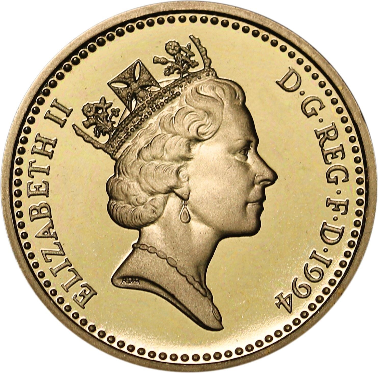 United Kingdom | 1 Pound Coin | Elizabeth II | 3rd portrait | Scottish Lion | 1994