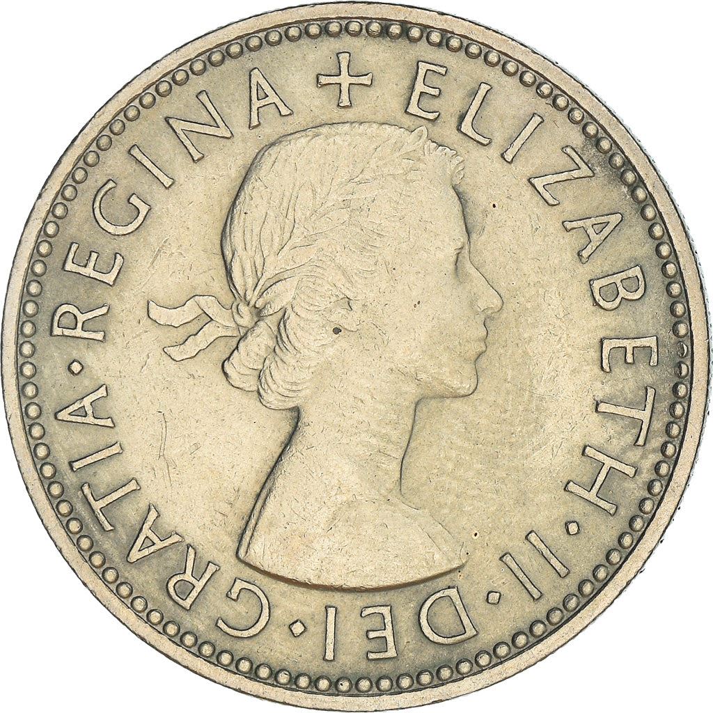 United Kingdom 1 Shilling - Elizabeth II English shield | no 'BRITT:OMN' | Coin KM904 1954 - 1970