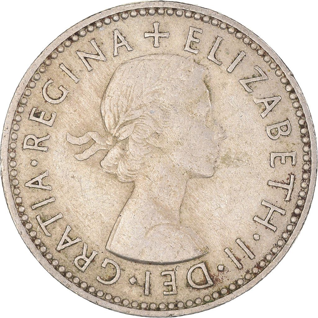 United Kingdom 1 Shilling - Elizabeth II English shield | no 'BRITT:OMN' | Coin KM904 1954 - 1970