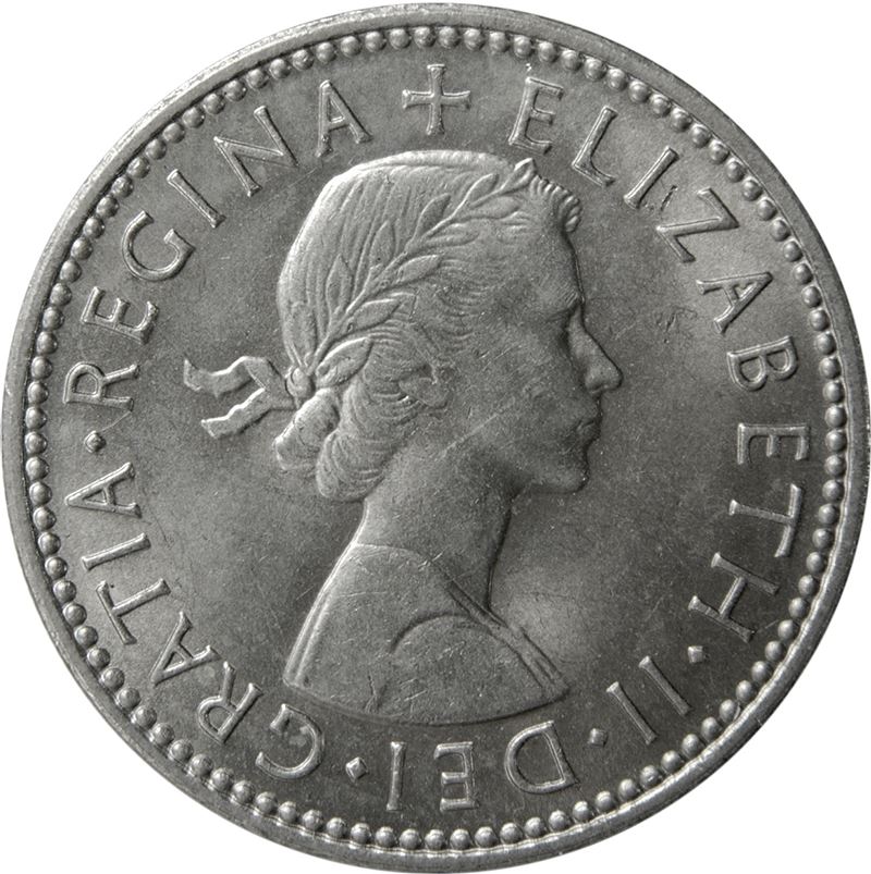 United Kingdom 1 Shilling - Elizabeth II Scottish shield | no 'BRITT:OMN' | Coin KM905 1954 - 1970