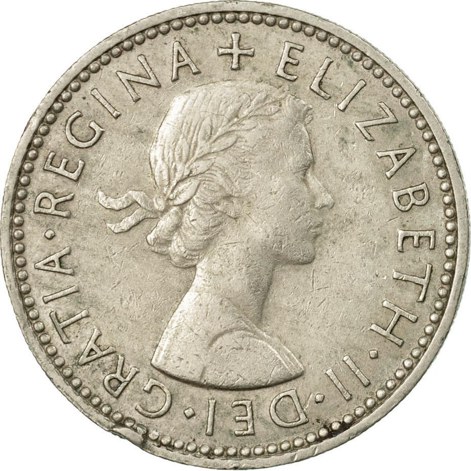 United Kingdom 1 Shilling - Elizabeth II Scottish shield | no 'BRITT:OMN' | Coin KM905 1954 - 1970