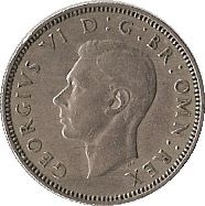 United Kingdom 1 Shilling - George VI Scottish crest | without 'IND:IMP' | Coin KM877 1949 - 1951