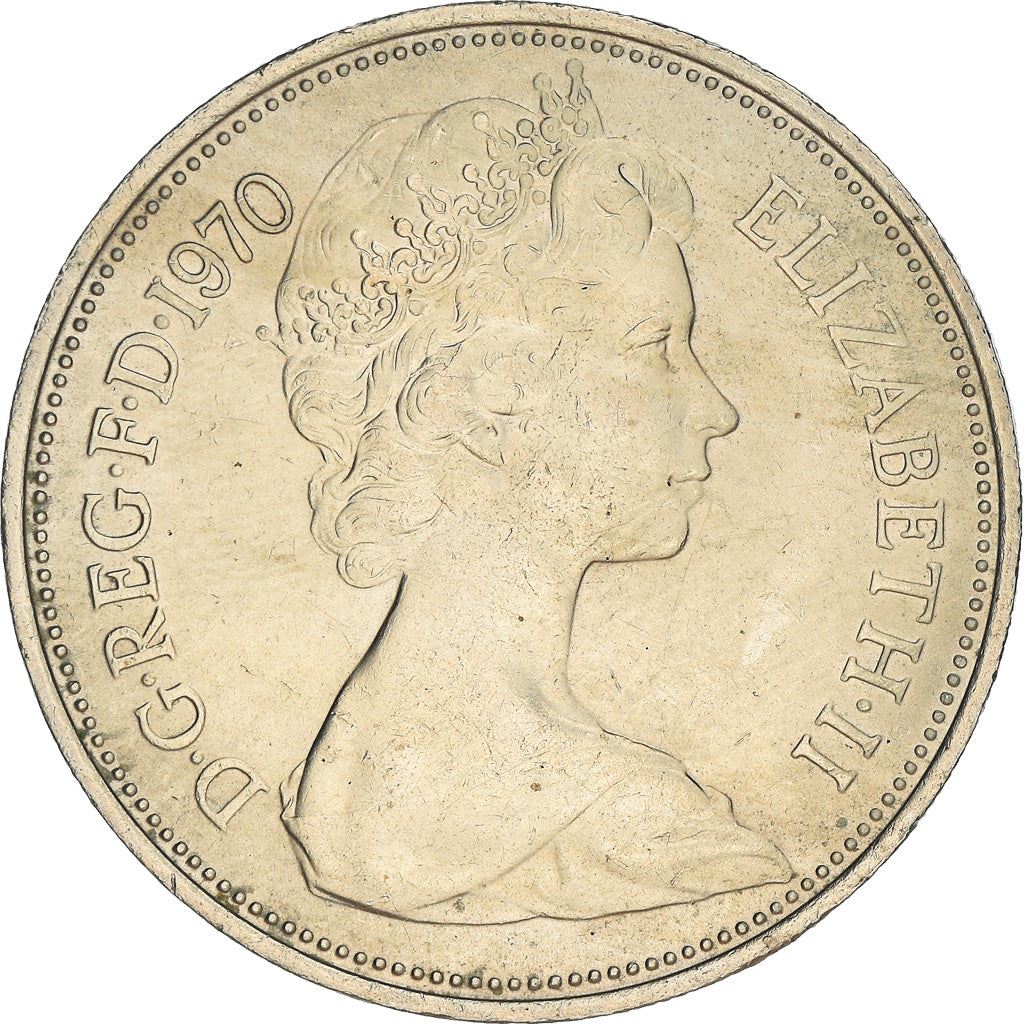 United Kingdom 10 New Pence - Elizabeth II 2nd portrait | Coin KM912 1968 - 1981