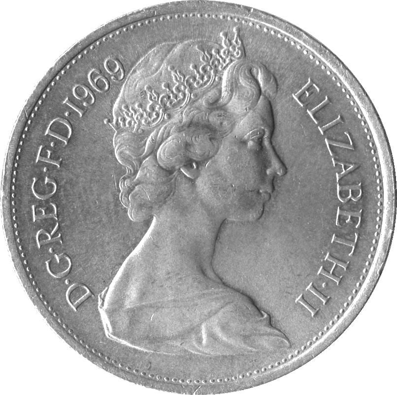 United Kingdom 10 New Pence - Elizabeth II 2nd portrait | Coin KM912 1968 - 1981