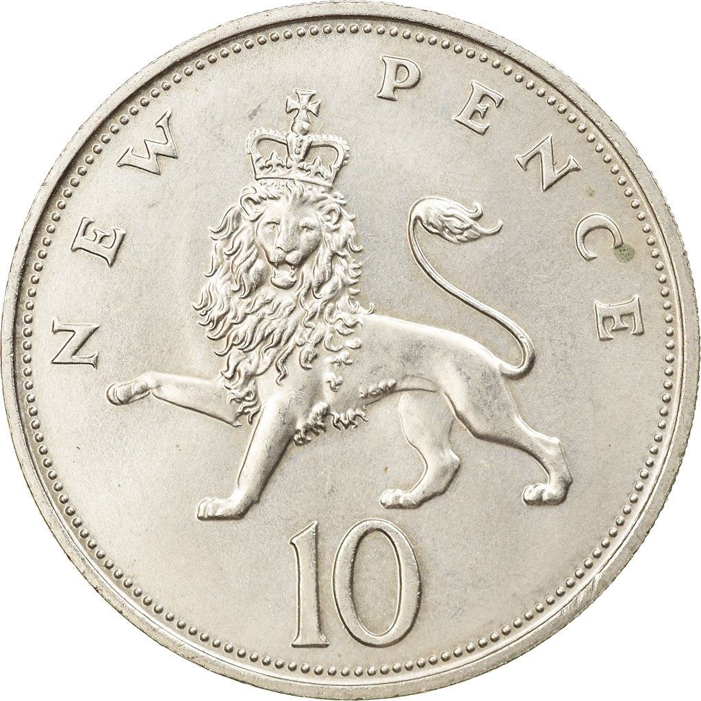 United Kingdom 10 New Pence - Elizabeth II 2nd portrait | Coin KM912 1968 - 1981