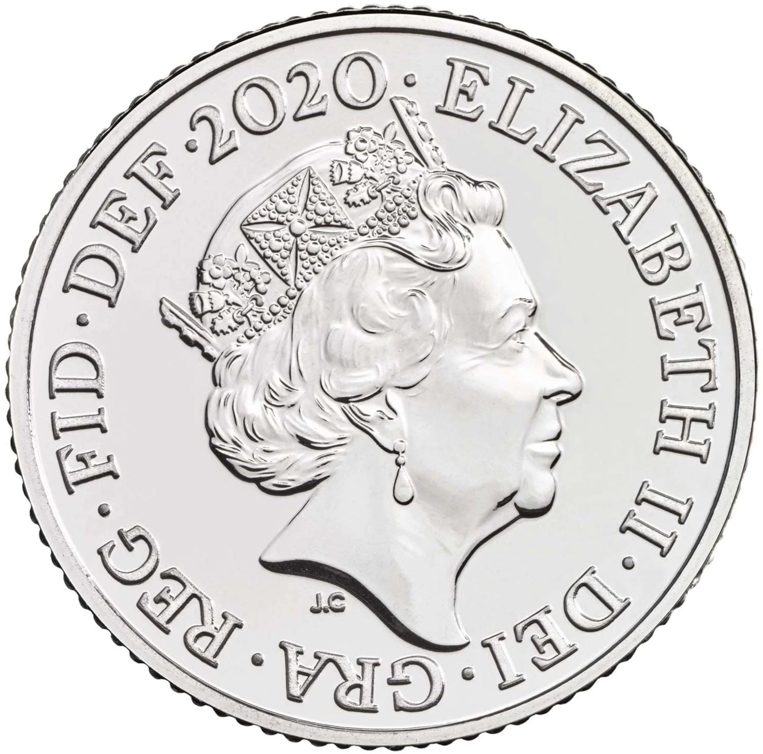 United Kingdom 10 Pence Coin | Elizabeth II 5th portrait | Royal Shield | 2015 - 2021