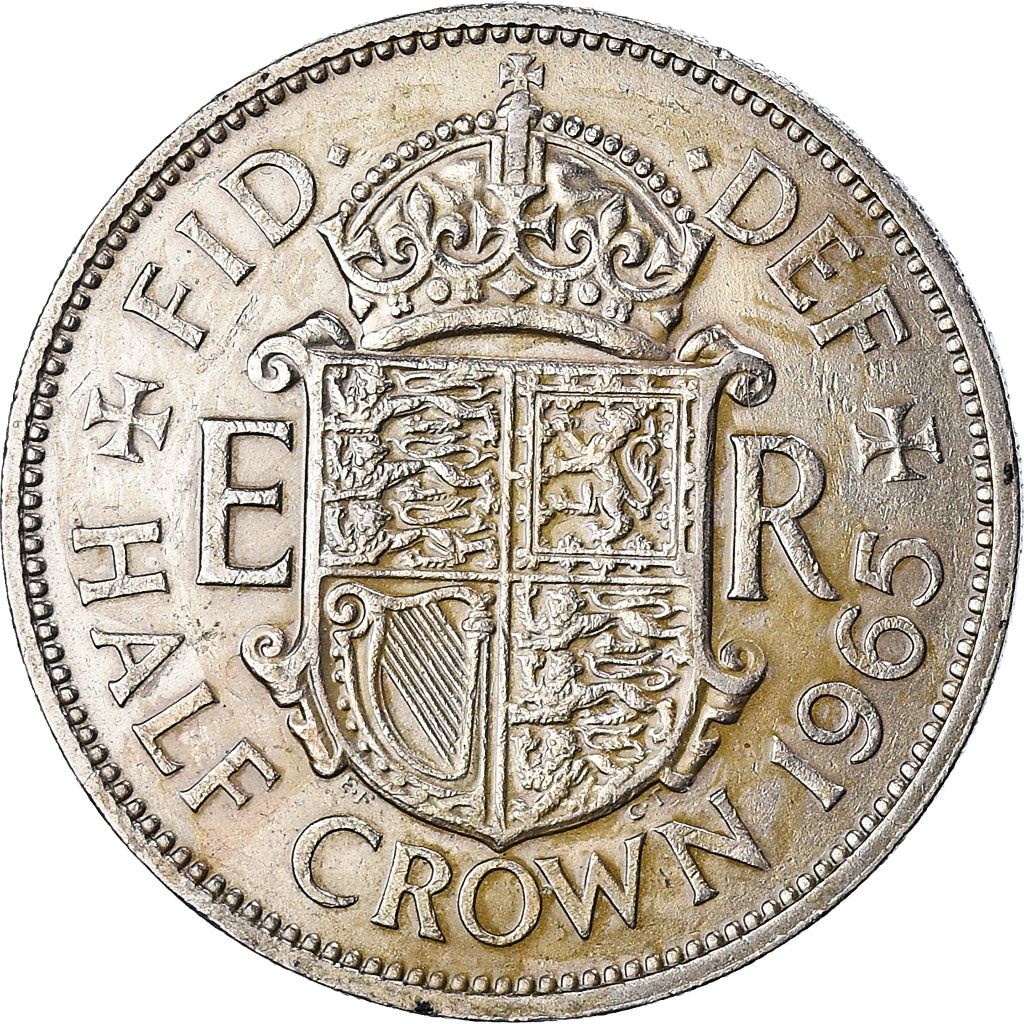 United Kingdom ½ Crown - Elizabeth II 1st portrait | no 'BRITT:OMN' | Coin KM907 1954 - 1970