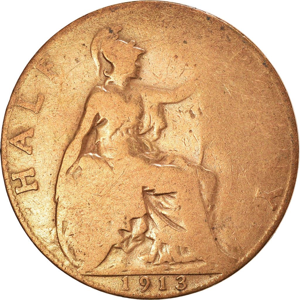 United Kingdom ½ Penny - George V | Coin KM809 1911 - 1925