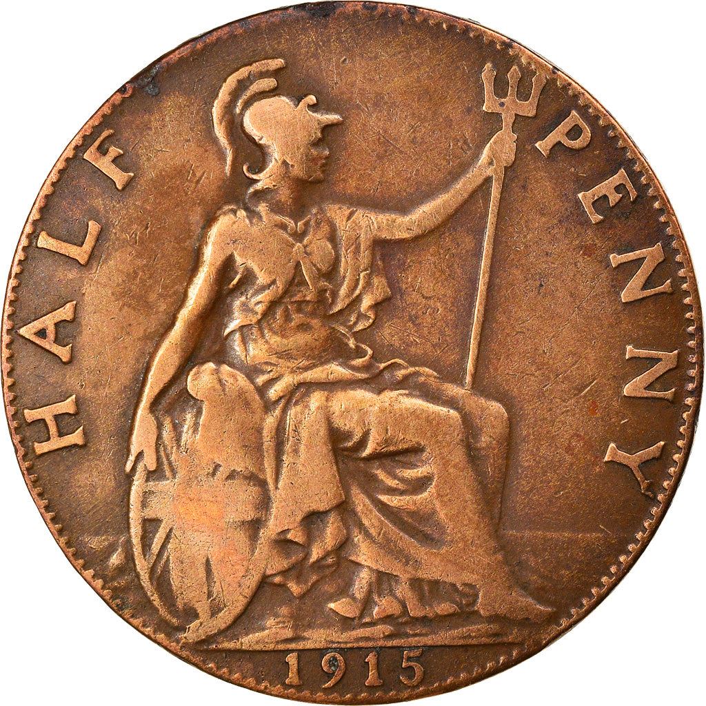 United Kingdom ½ Penny - George V | Coin KM809 1911 - 1925