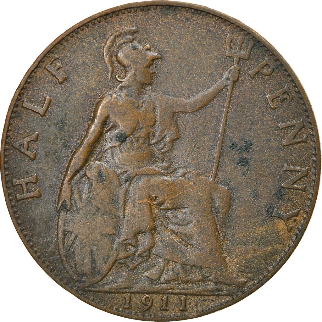 United Kingdom ½ Penny - George V | Coin KM809 1911 - 1925