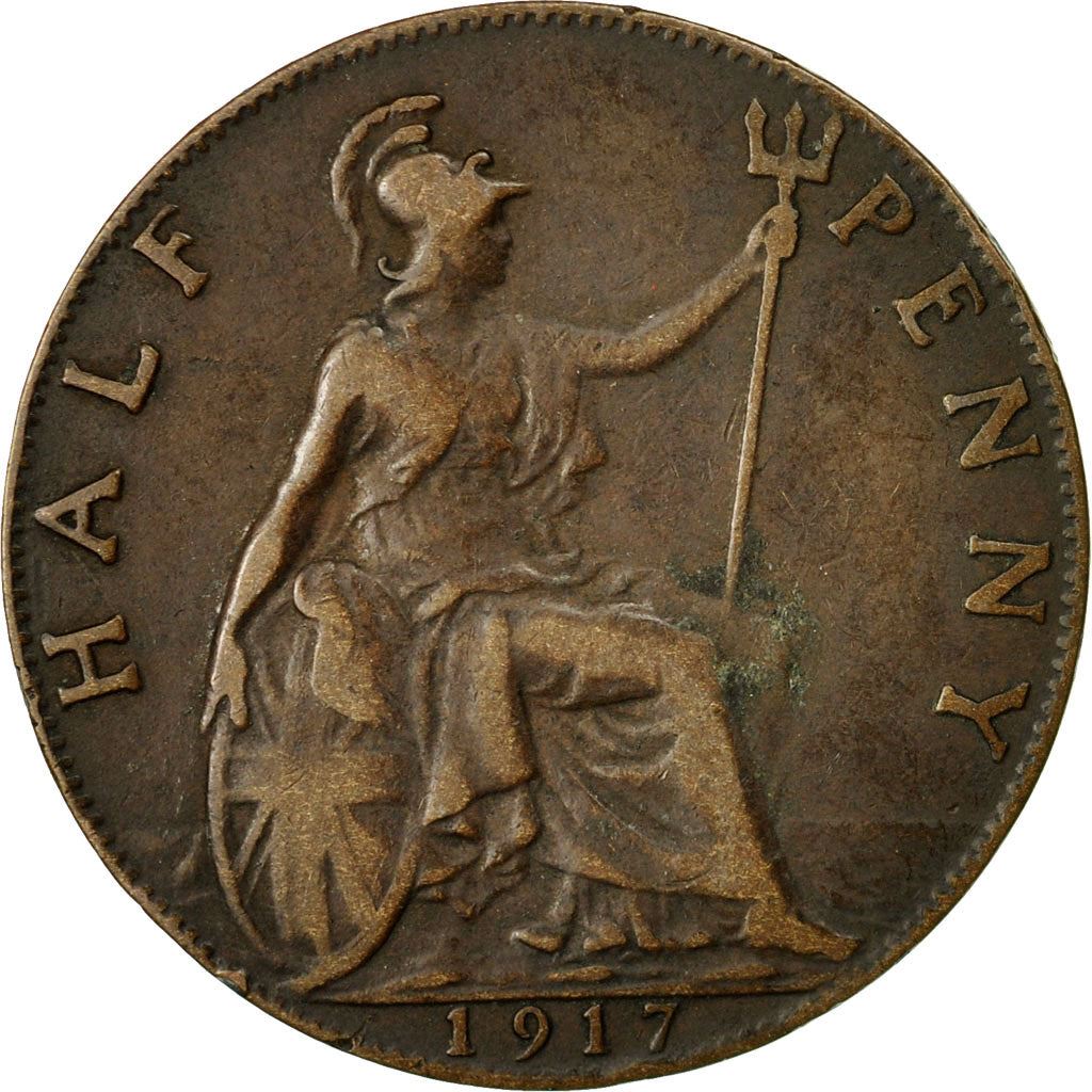 United Kingdom ½ Penny - George V | Coin KM809 1911 - 1925