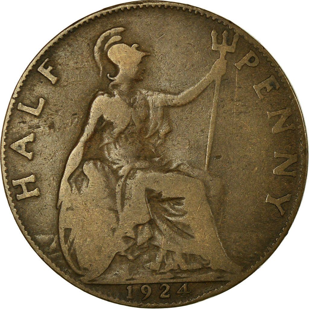 United Kingdom ½ Penny - George V | Coin KM809 1911 - 1925