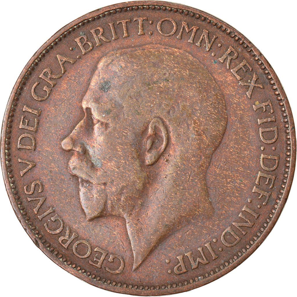 United Kingdom ½ Penny - George V | Coin KM809 1911 - 1925