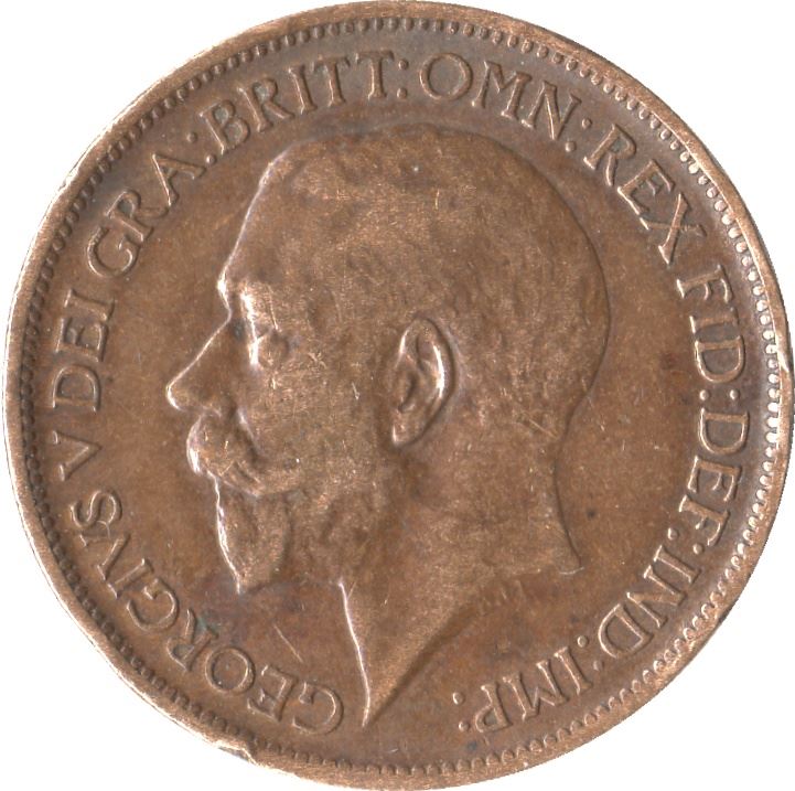 United Kingdom ½ Penny - George V | Coin KM809 1911 - 1925