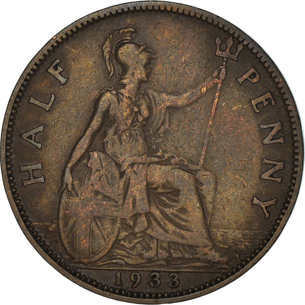 United Kingdom ½ Penny - George V smaller portrait | Coin KM837 1928 - 1936