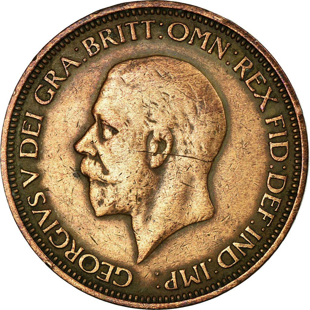 United Kingdom ½ Penny - George V smaller portrait | Coin KM837 1928 - 1936