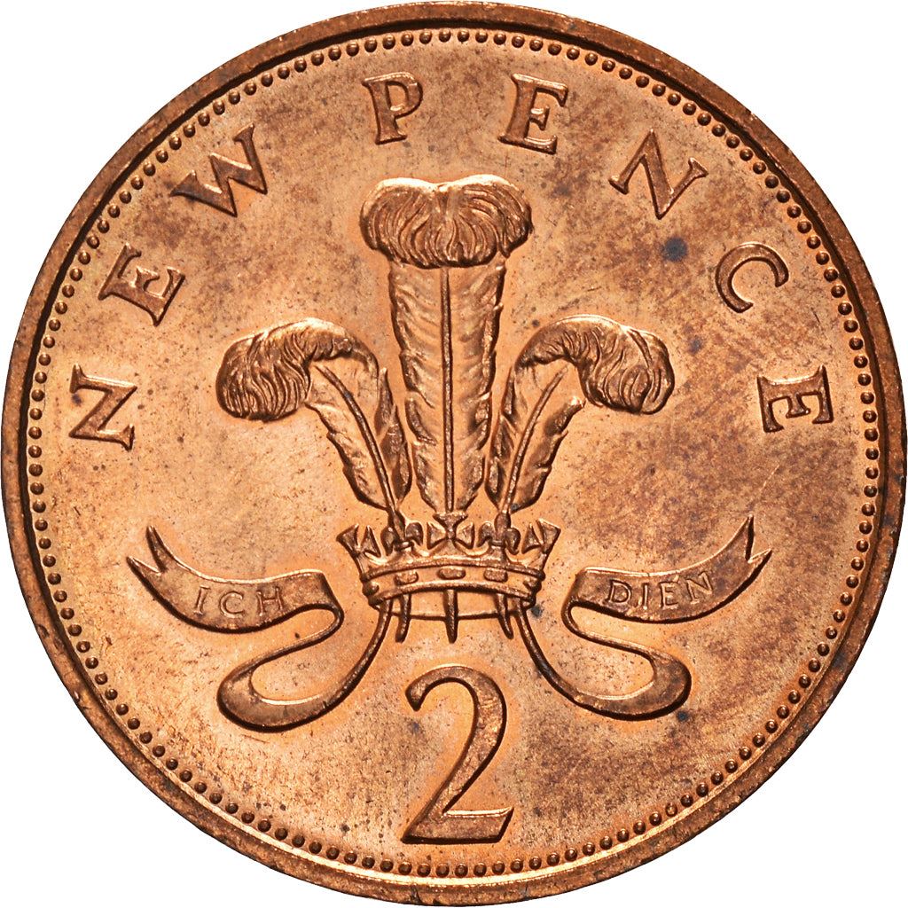 United Kingdom 2 New Pence - Elizabeth II 2nd portrait | Coin KM916 1971 - 1981