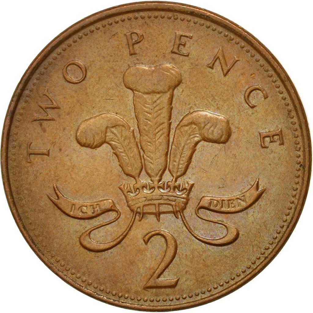 United Kingdom 2 Pence - Elizabeth II 4th portrait | non-magnetic | Coin KM987a 1998 - 1999