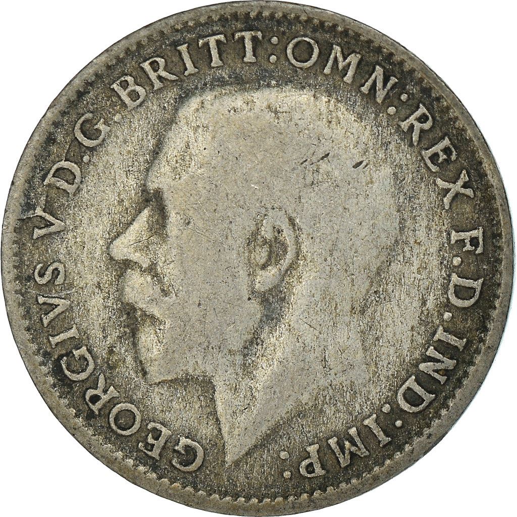 United Kingdom 3 Pence Coin | George V 2nd issue | 1920 - 1927