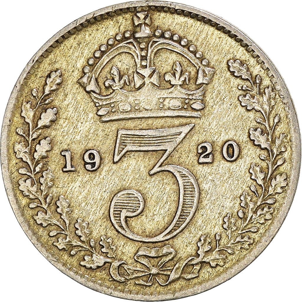 United Kingdom 3 Pence Coin | George V 2nd issue | 1920 - 1927