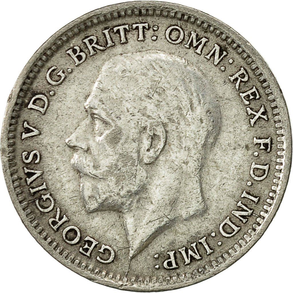 United Kingdom 3 Pence Coin | George V 2nd issue | 1920 - 1927