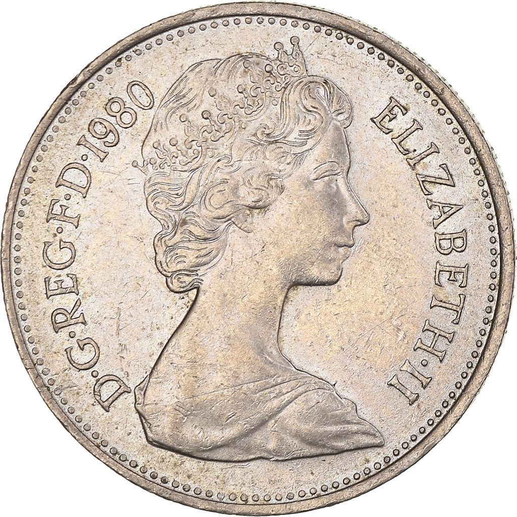 United Kingdom 5 New Pence - Elizabeth II 2nd portrait | Coin KM911 1968 - 1981