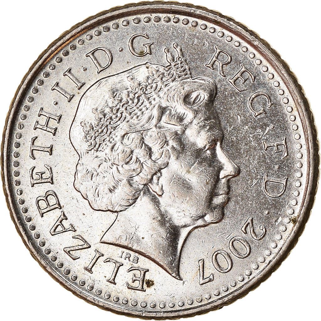 United Kingdom 5 Pence - Elizabeth II 4th portrait | Crowned Thistle | Coin KM988 1998 - 2008