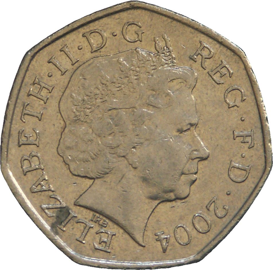 United Kingdom | 50 Pence Coin | Elizabeth II | 4th portrait | Four Minute Mile | 2004 - 2009