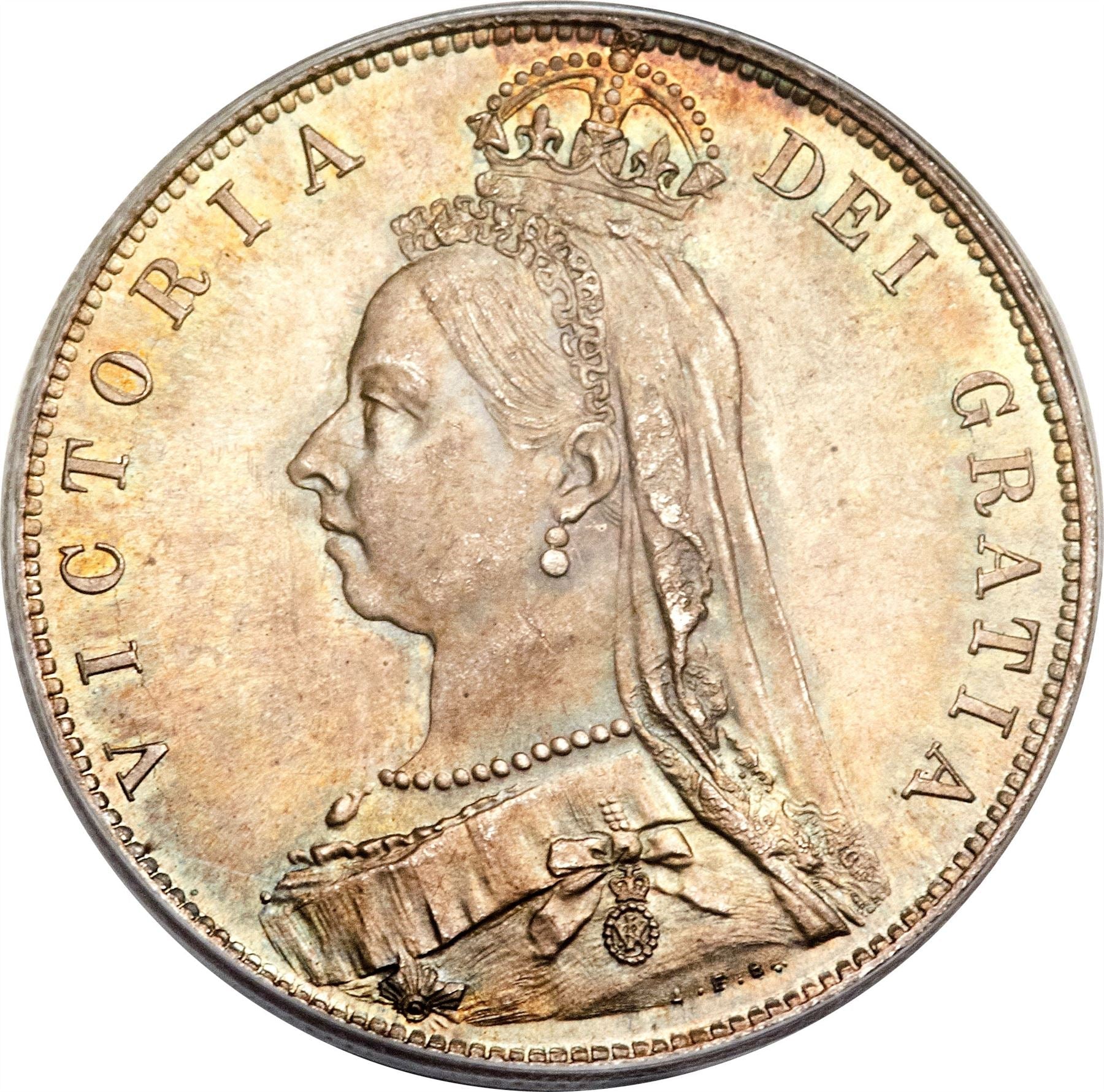 United Kingdom | British 1/2 Crown Coin | Silver | Queen Victoria | KM764 | 1887 - 1892