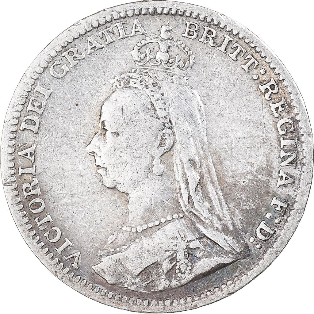 United Kingdom | British 3 Pence Coin | Queen Victoria | Silver | KM758 | 1887 - 1893