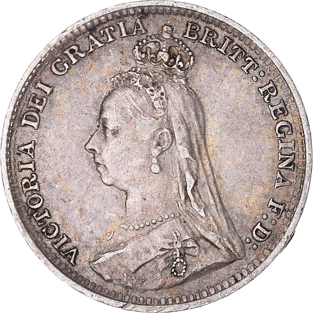 United Kingdom | British 3 Pence Coin | Queen Victoria | Silver | KM758 | 1887 - 1893