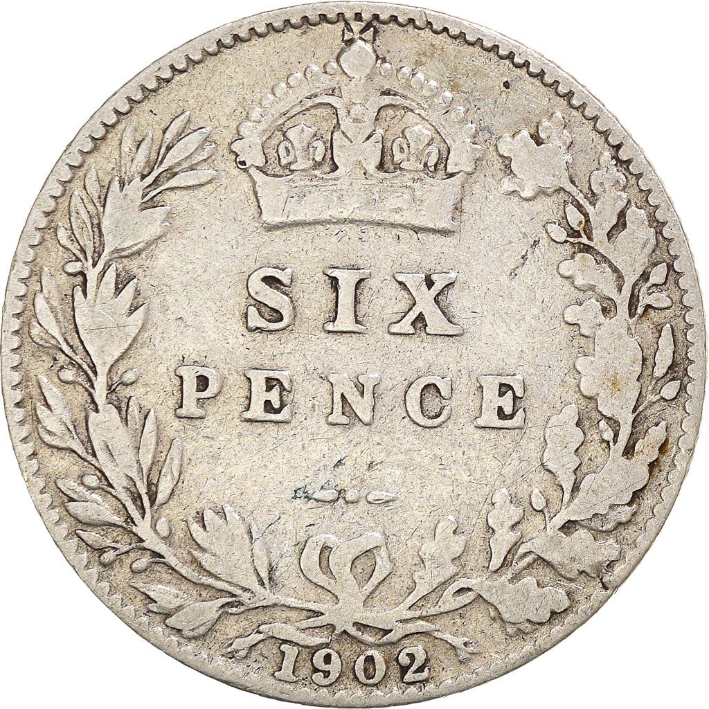 United Kingdom | British 6 Pence Coin | King Edward VII | Silver | KM799 | 1902 - 1910