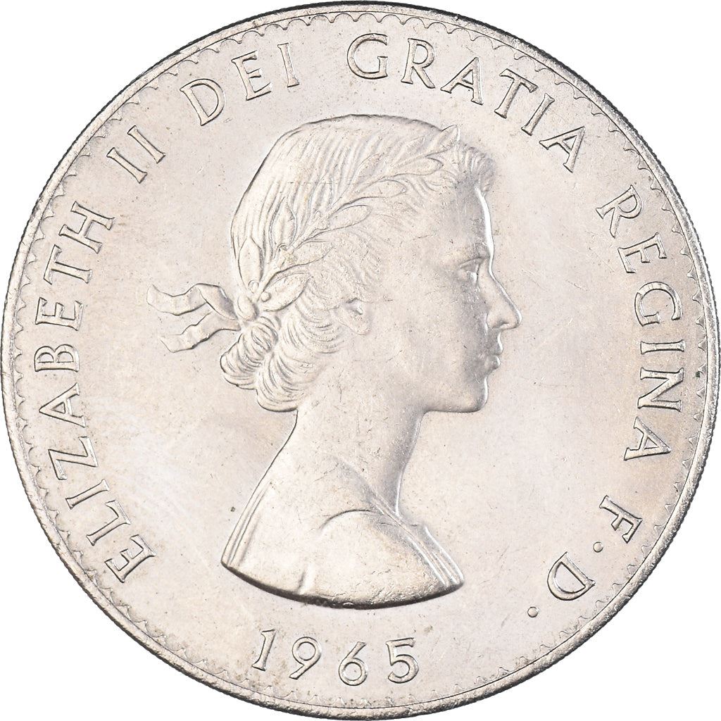 United Kingdom Coin 1 Crown | Elizabeth II Churchill | 1965