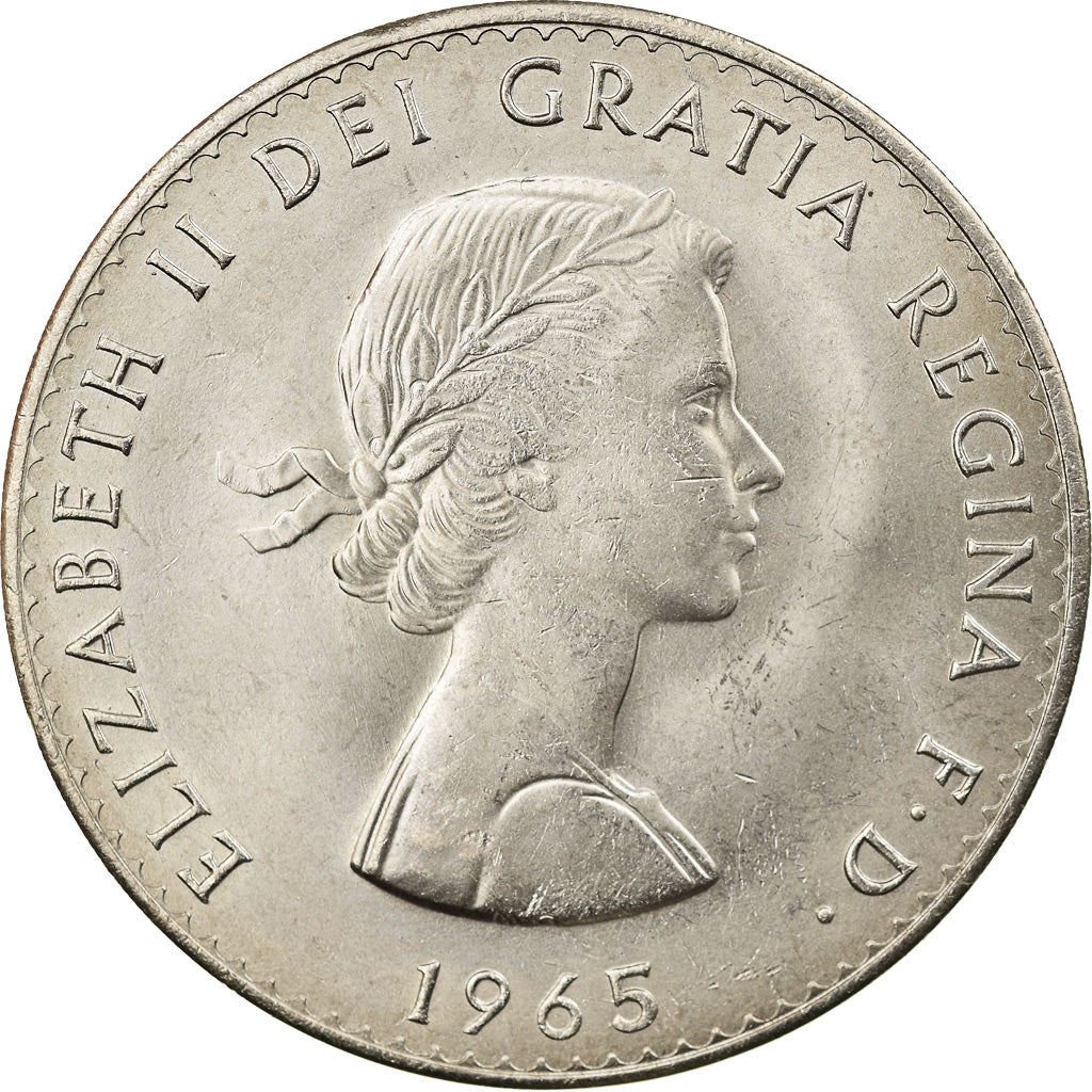 United Kingdom Coin 1 Crown | Elizabeth II Churchill | 1965