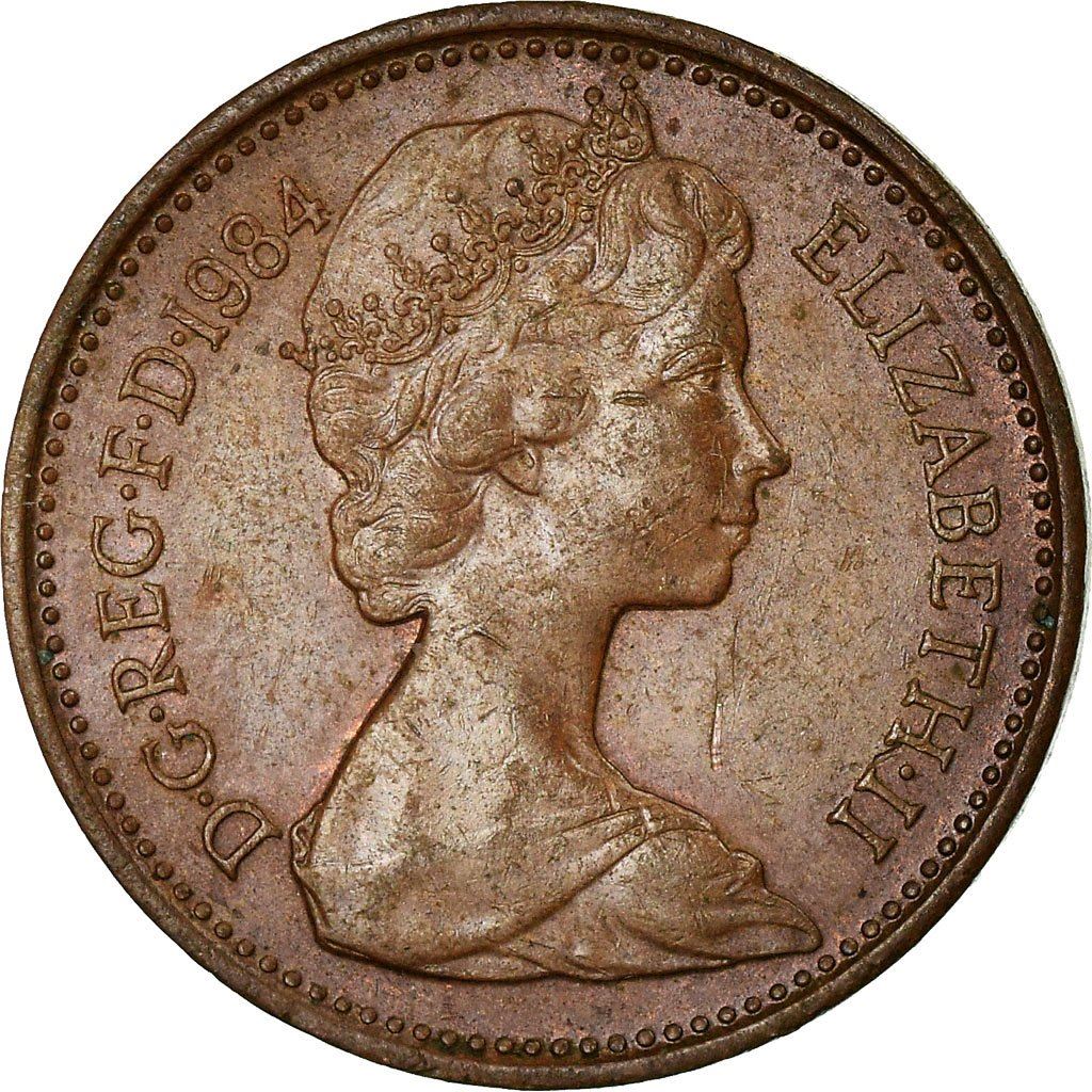 United Kingdom Coin 1 Penny | Elizabeth II 2nd portrait | 1982 - 1984