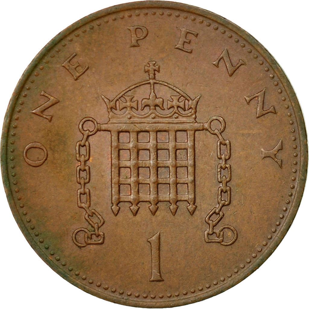 United Kingdom Coin 1 Penny | Elizabeth II 2nd portrait | 1982 - 1984