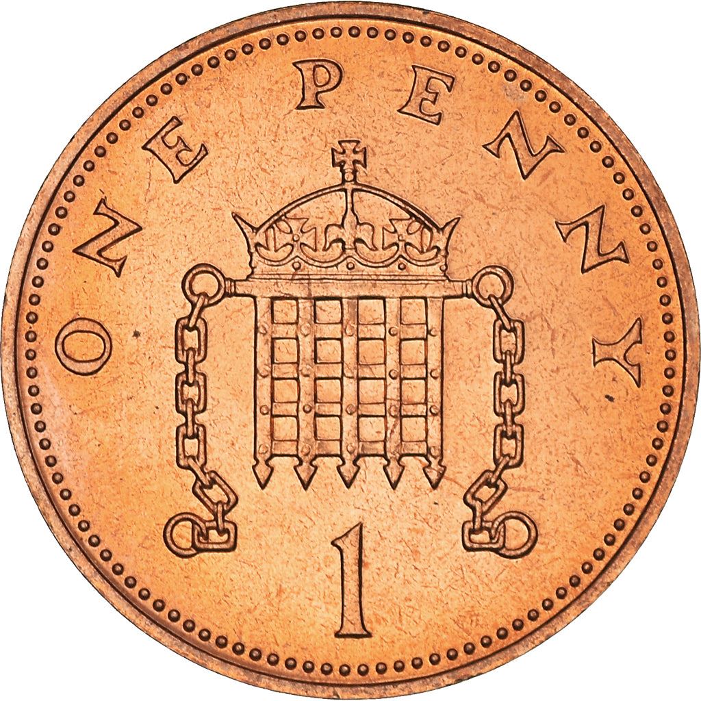 United Kingdom Coin 1 Penny | Elizabeth II 2nd portrait | 1982 - 1984